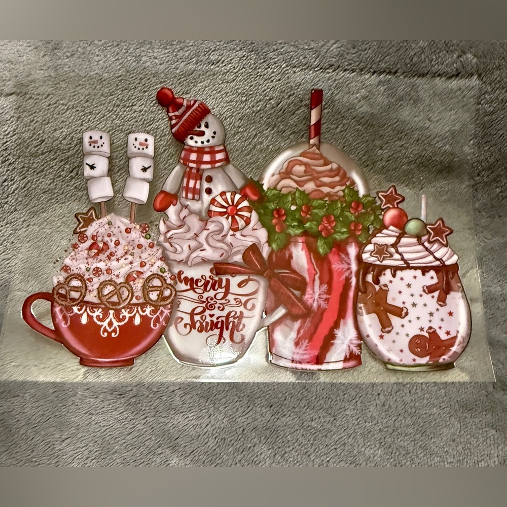 💜 Christmas Iron-On Heat Transfer Design